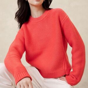 NWOT Banana Republic Textured Stitch Pullover Sweater Size Large